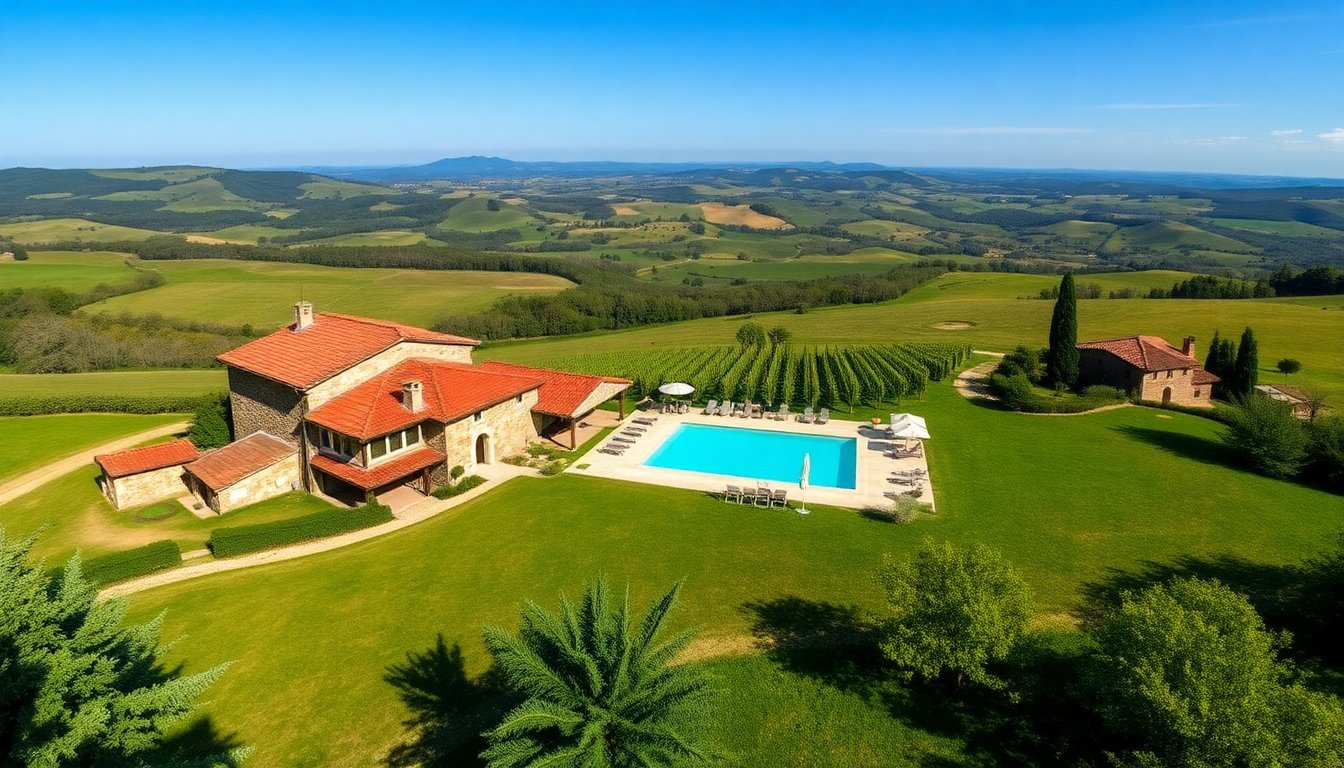 Breathtaking Farmhouse with Spectacular Views in Castiglione del Lago