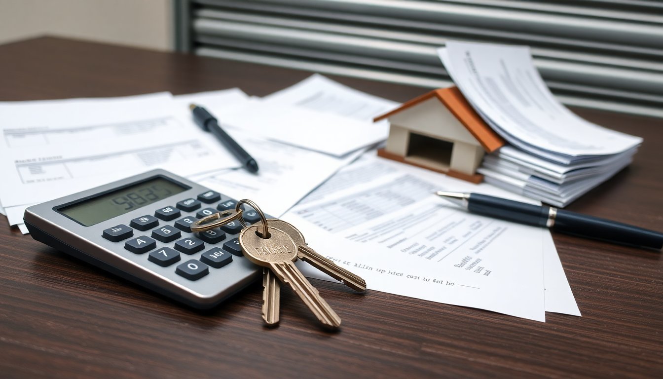 Estimate notary costs and taxes for purchasing a garage