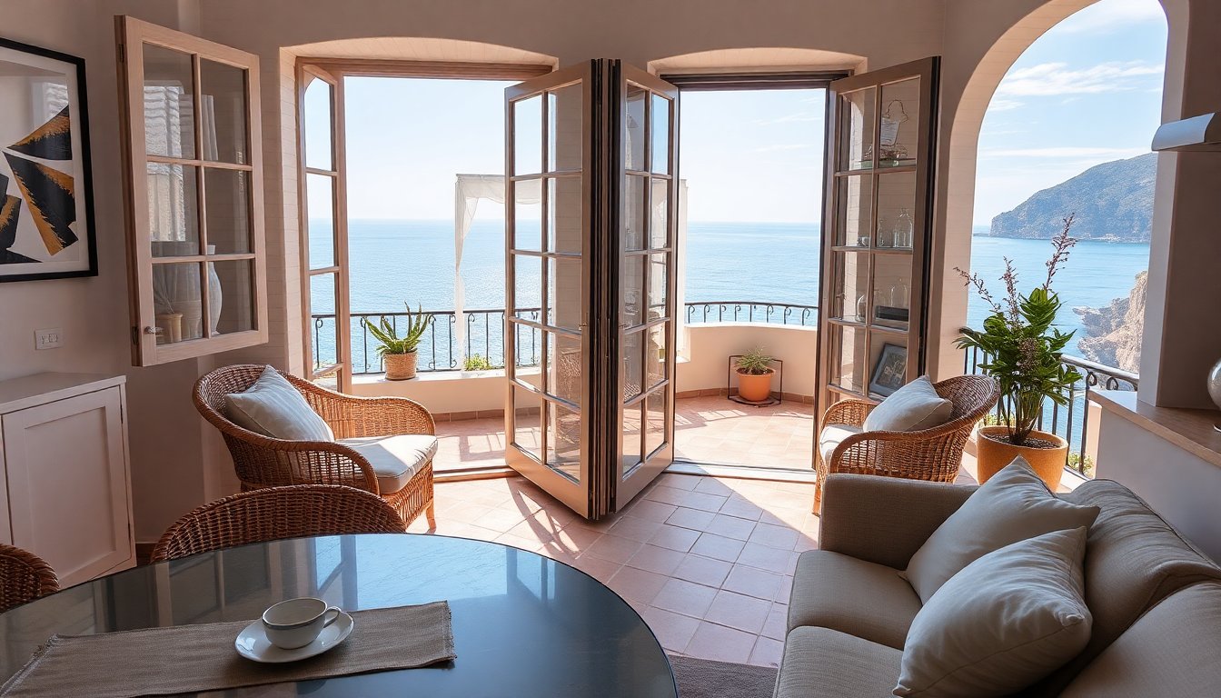 ravello apartment for sale with terrace and direct sea access