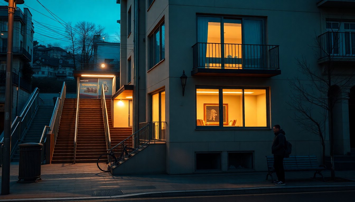 Central two-level apartment opposite the funicular station with flexible sleeping areas