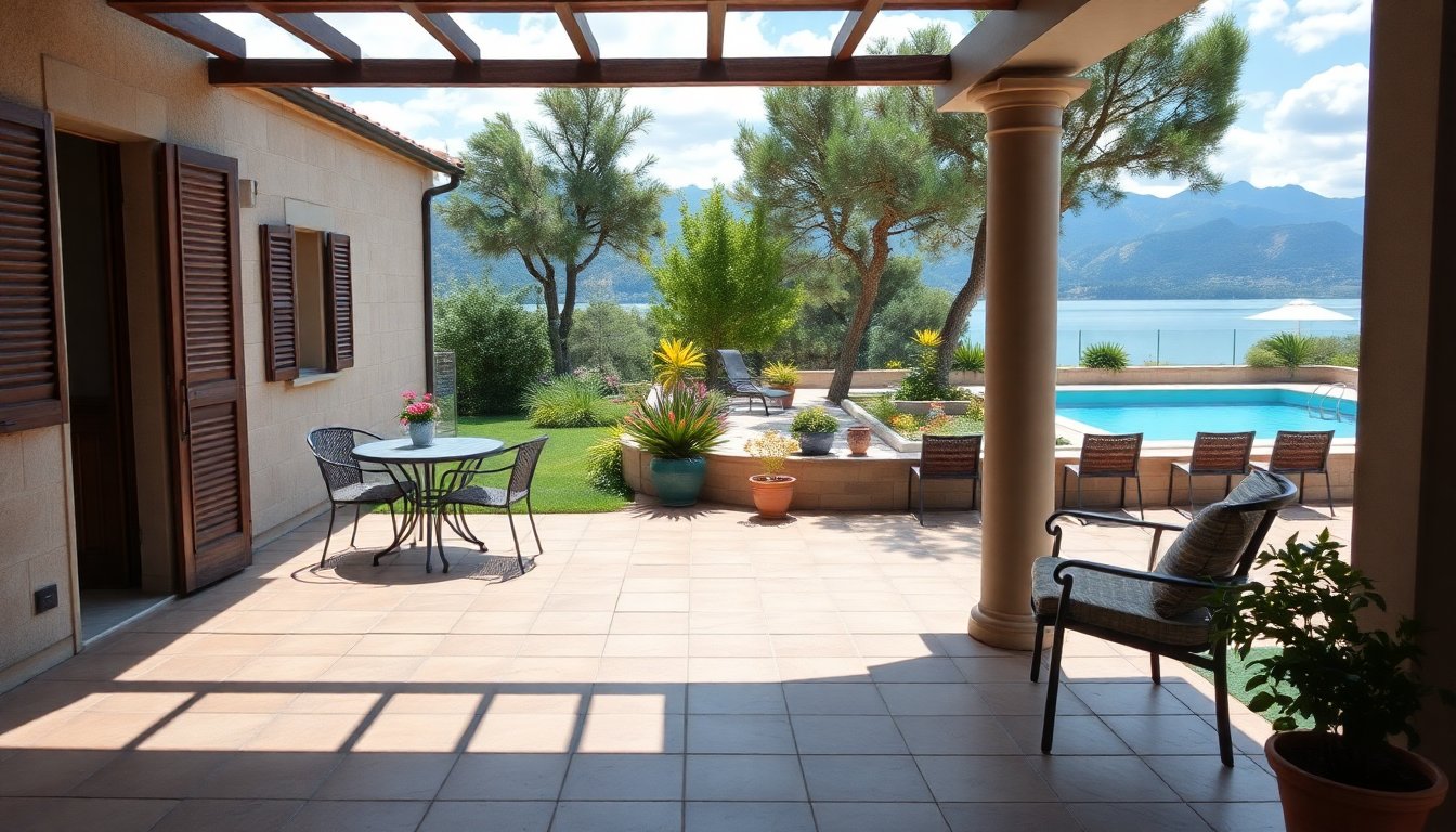 Lake d’Endine three-room ground-floor apartment with garden and communal pool