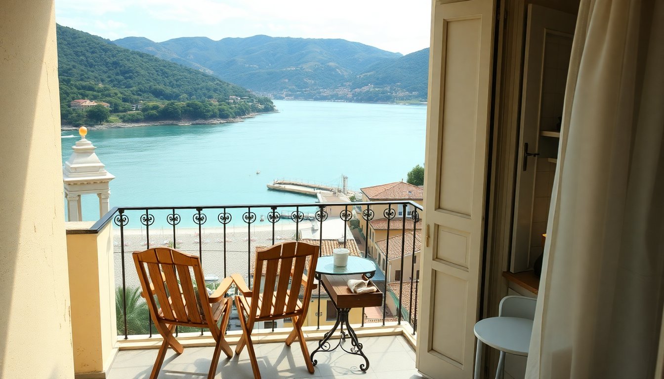 Practical vacation apartments in Moneglia with sea or hill views