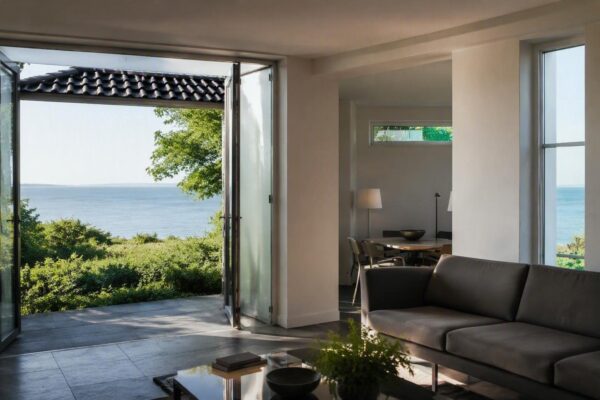 Explore the preserved Danish functionalism of Ole Helweg's coastal villa