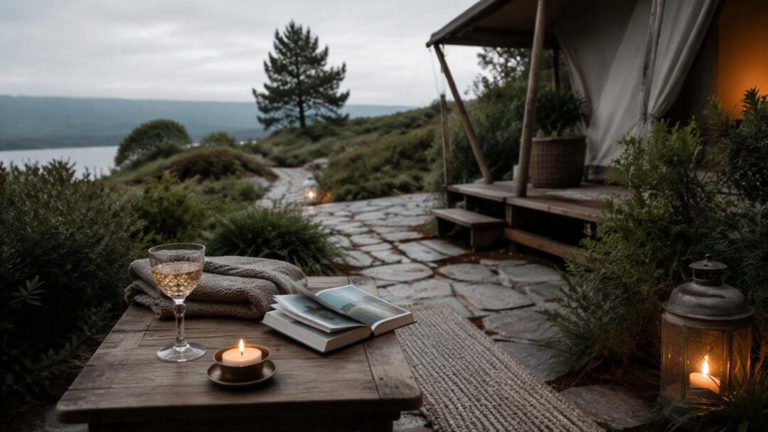 Setting up a luxury outdoor holiday rental