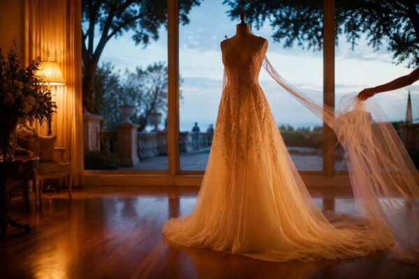 Exploring Claudia Sulewski's Four Oscar de la Renta Wedding Dresses