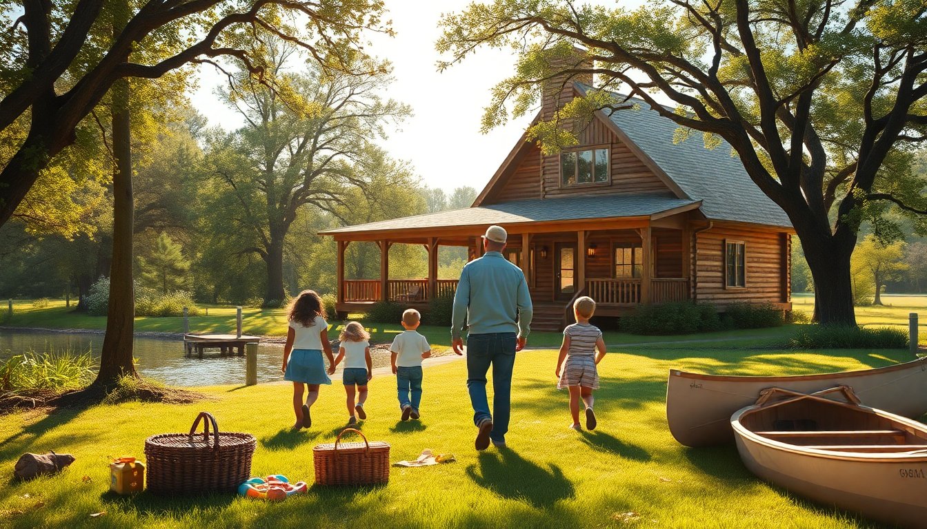 Scopri la Casa dei Sogni al Lago: L’Avventura di una Famiglia in Texas
