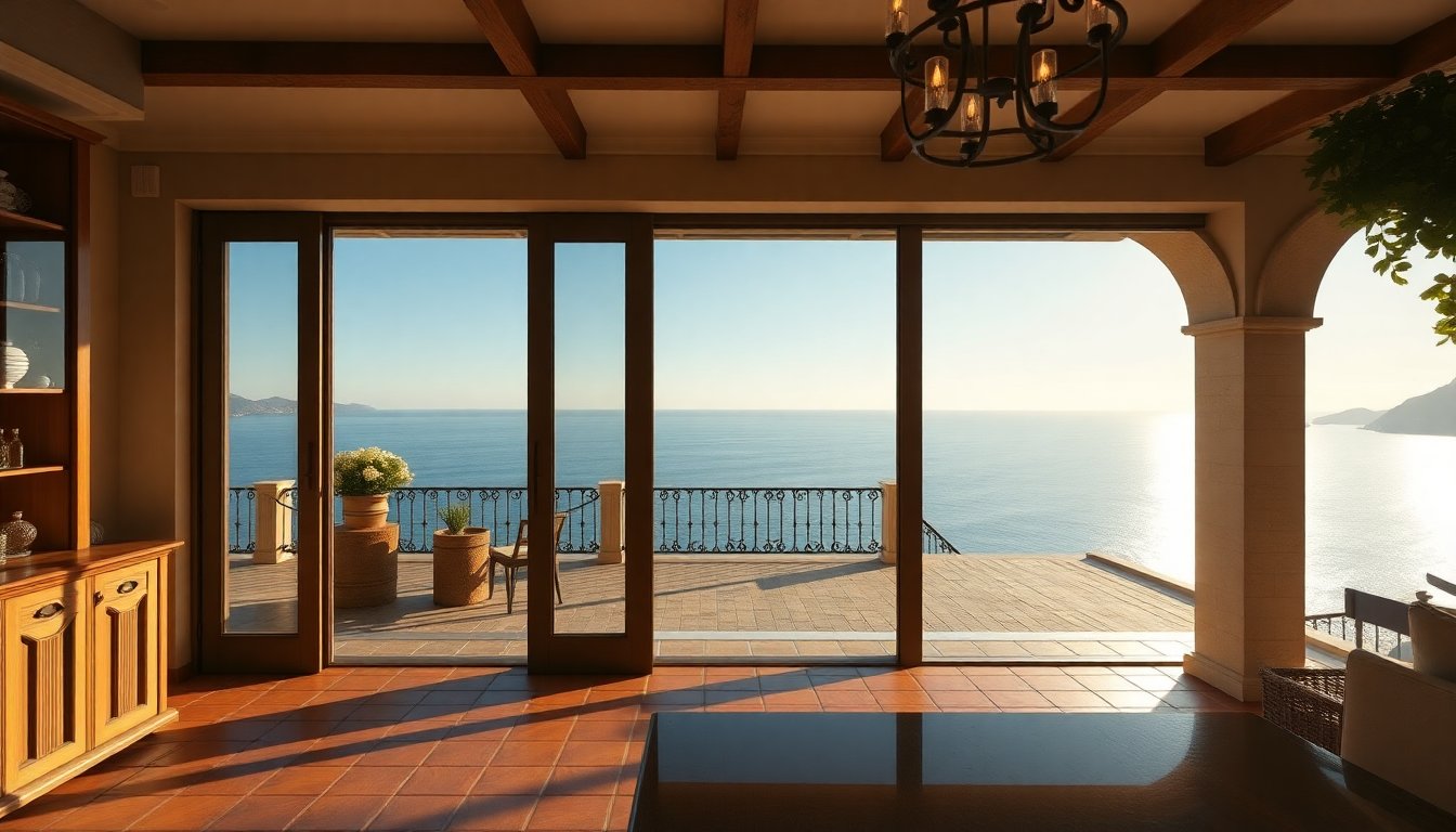 appartamento in vendita a ravello con terrazzo panoramico e piattaforma sul mare