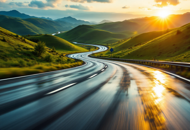 Immagine del Giro d'Italia 2025 con ciclisti in azione