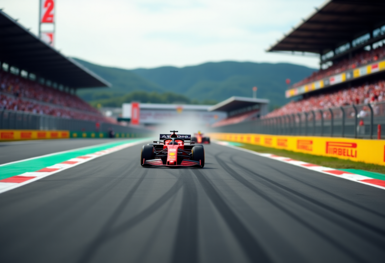 Lewis Hamilton in azione durante le prove libere a Las Vegas