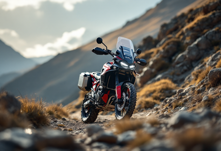 Aprilia Tuareg Rally 2025 in azione su un percorso off-road