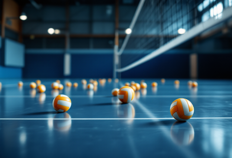 Logo Cucine Lube e Cbf Balducci nel contesto della pallavolo