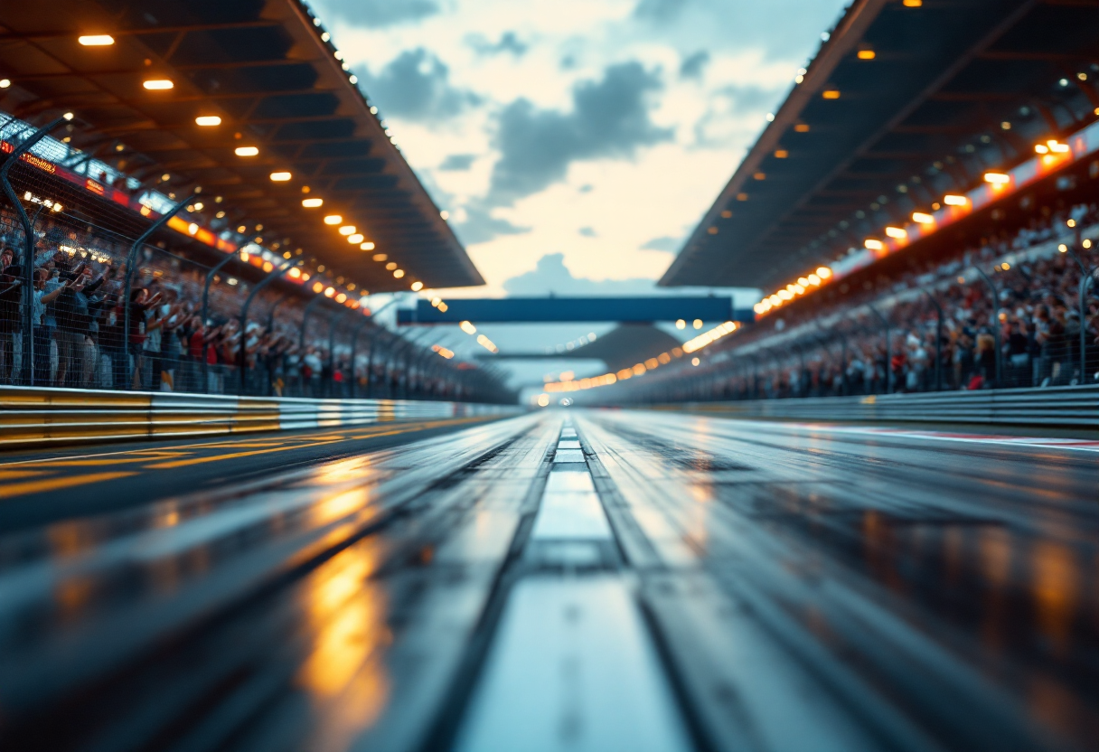 Immagine della stagione 2024 di Formula 1 con auto in pista