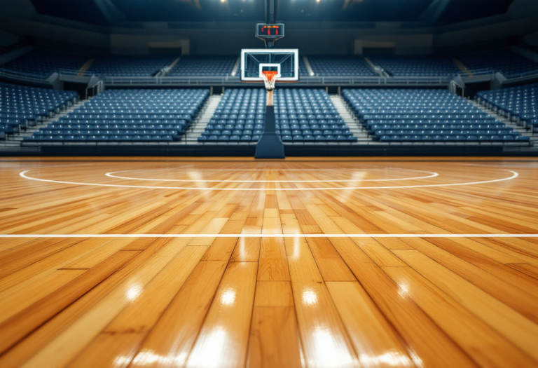 Giocatori del Napoli Basket in azione durante una partita