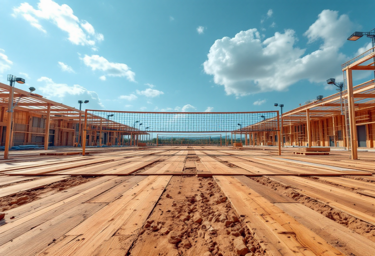 Progetto di nuovi impianti sportivi per la pallavolo