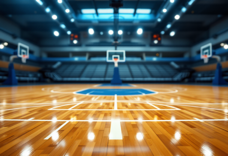 Giocatori del Nutribullet Treviso Basket in azione durante la partita