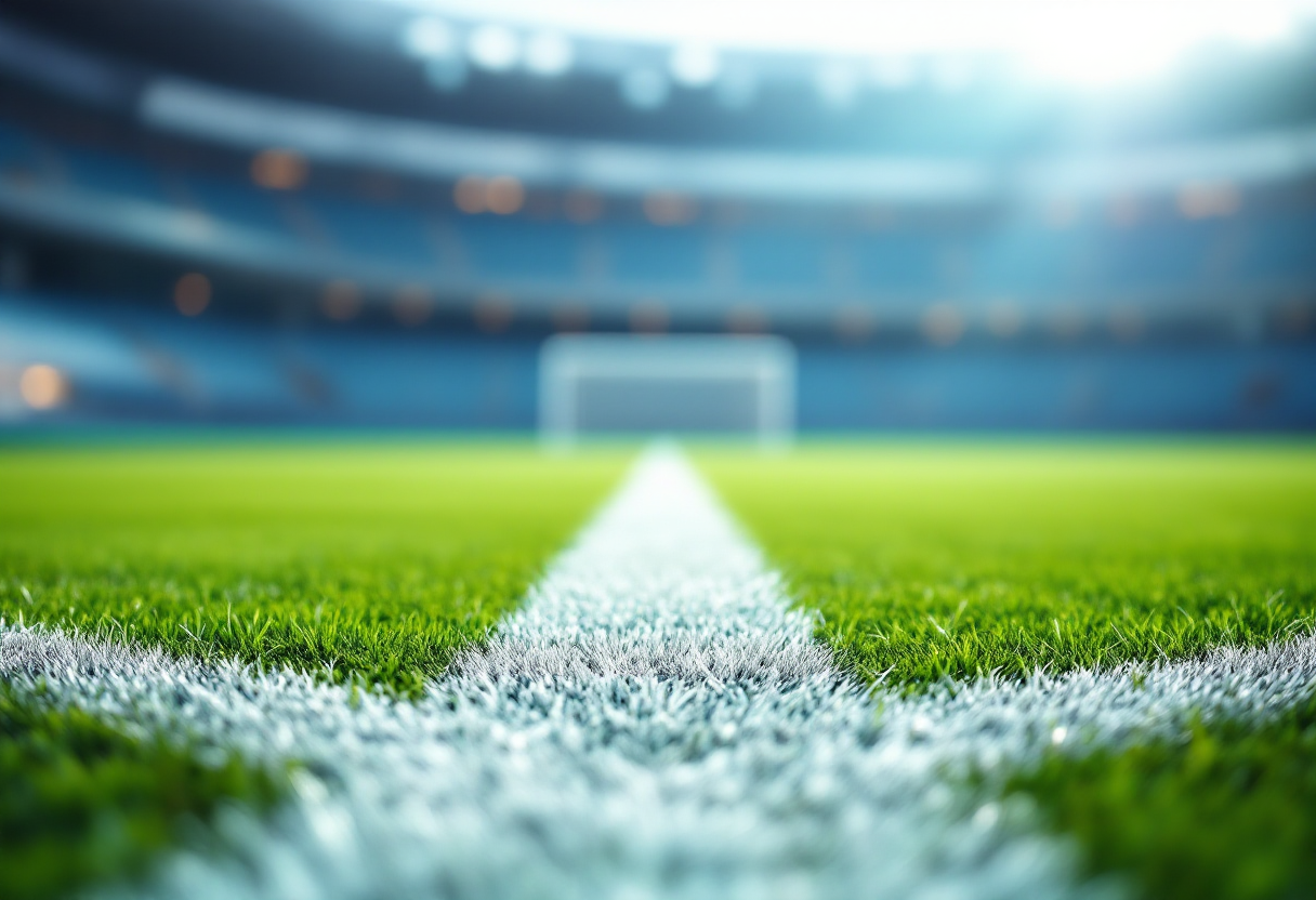 Giocatori di Ospitaletto festeggiano la vittoria nel derby