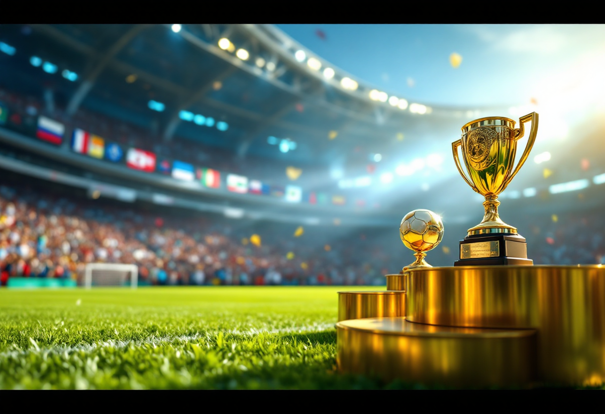 Cerimonia di premiazione per sport amatoriale in Toscana