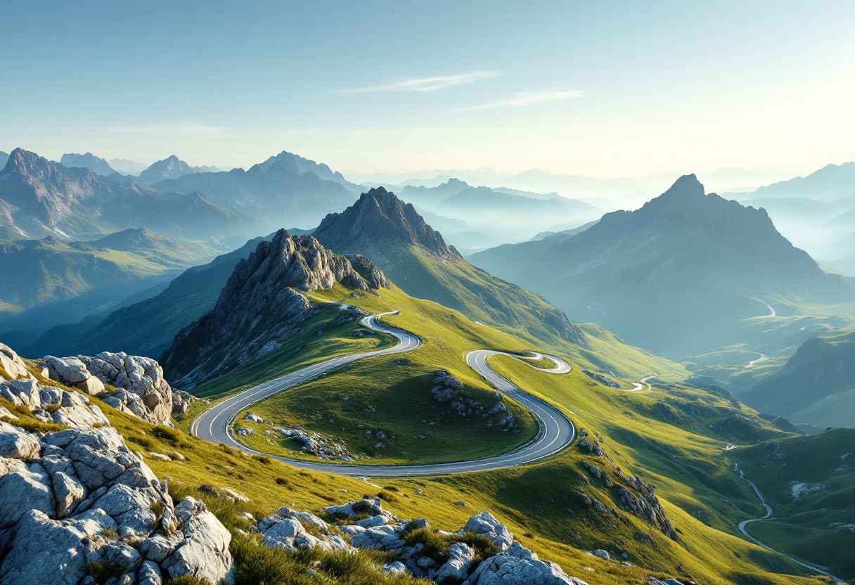 Primoz Roglic in azione al Giro d'Italia 2025