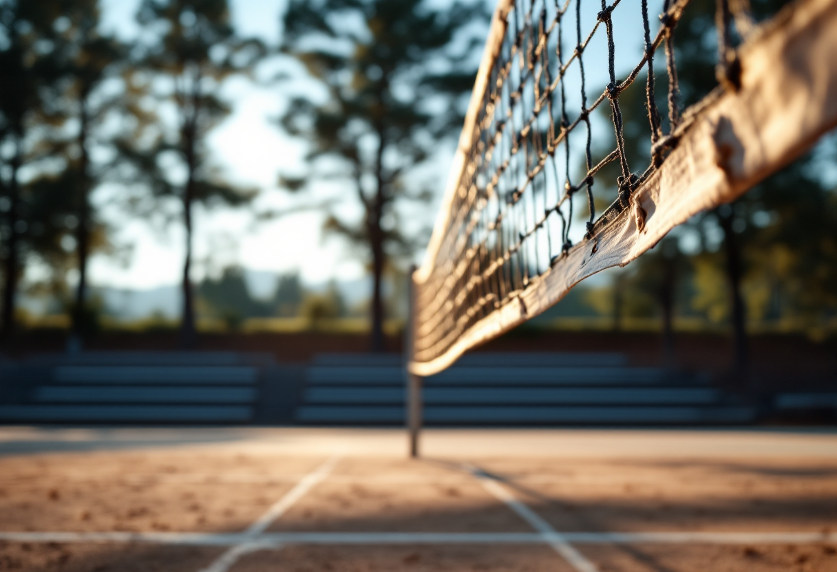 Giocatori di volley in azione durante una partita in Italia