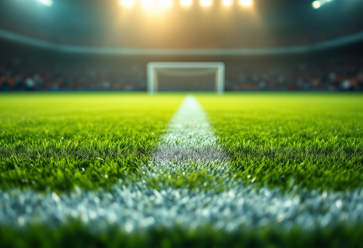 Giocatori di Iseo in azione durante la partita a Curtatone