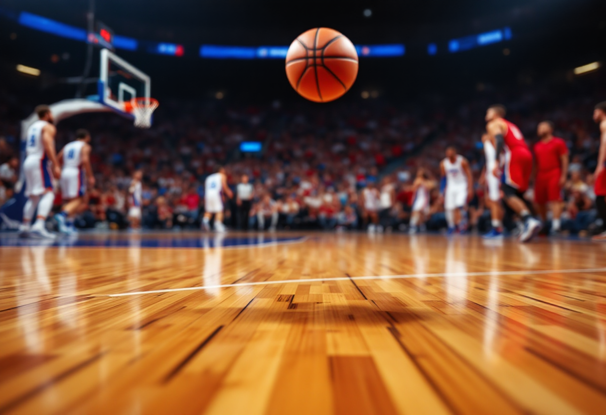 Trae Young in azione durante la vittoria degli Hawks
