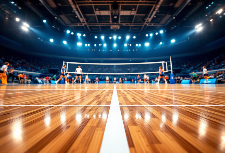 Giocatori del Trentino Itas in azione durante la semifinale