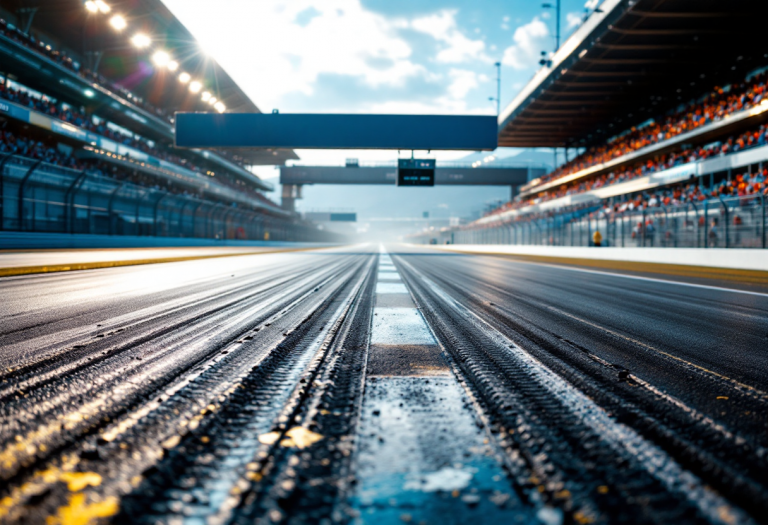 Lewis Hamilton al volante di una Ferrari durante il suo esordio