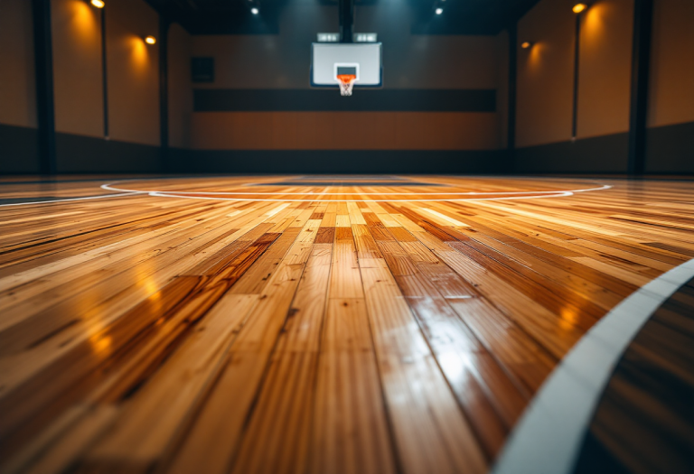 L'Armani Milano in campo durante la sconfitta in Eurolega