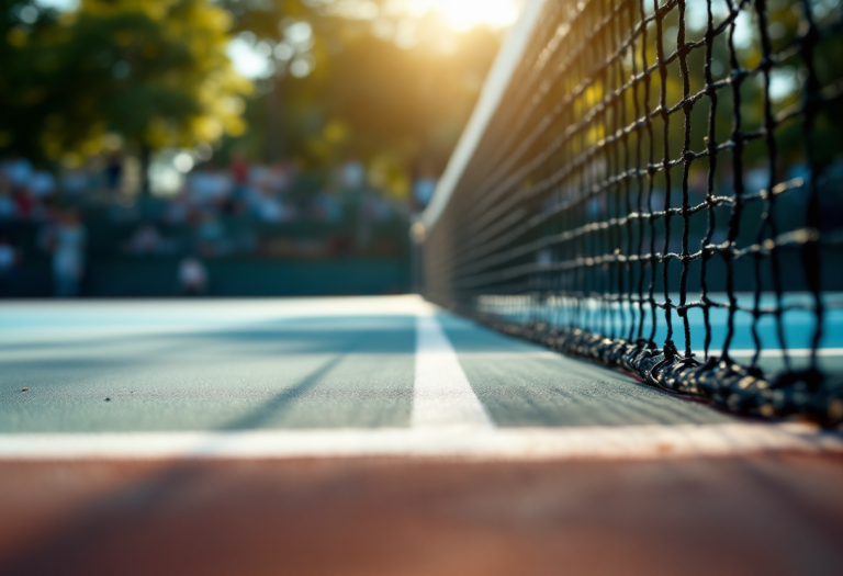 Giocatori in azione durante un torneo ATP Challenger