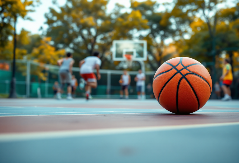 Giocatori Bcl in azione contro Arezzo durante la partita