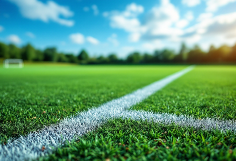 Giocatori in azione durante il derby di Serie C