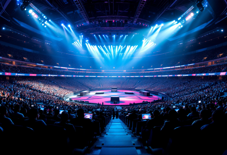 Logo EWC e Tencent che simboleggiano la partnership