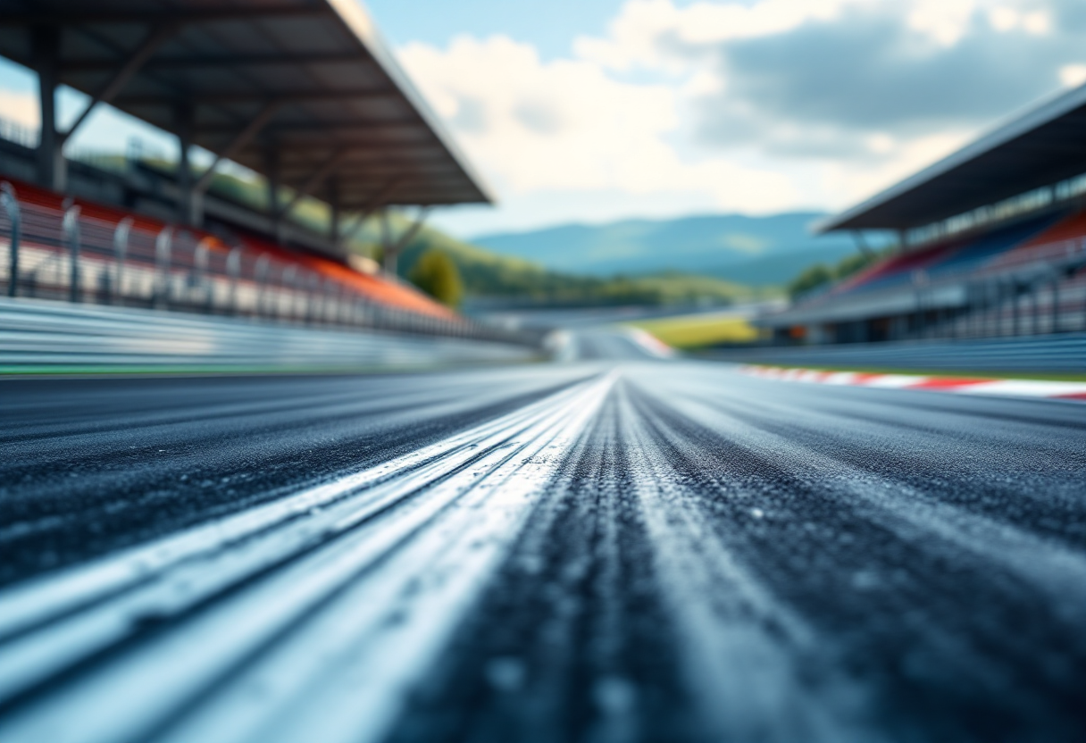 Auto di Formula 1 in pista in Sudafrica