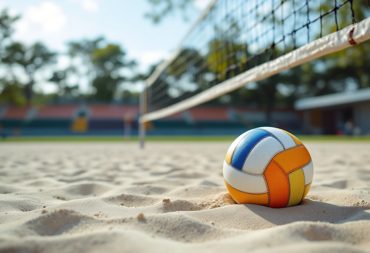 Giocatori di Futura Volley Giovani in azione