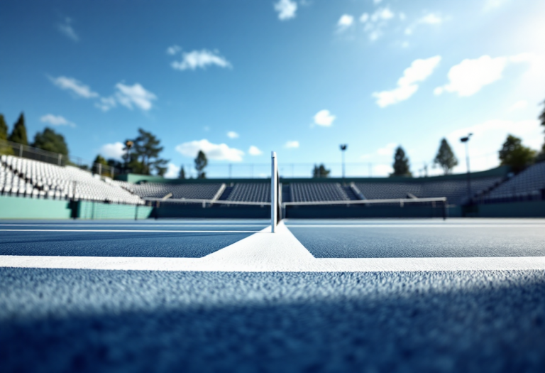 Giovani tennisti italiani in campo durante una partita