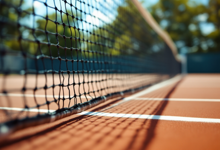 Giovani tennisti italiani in azione durante un torneo