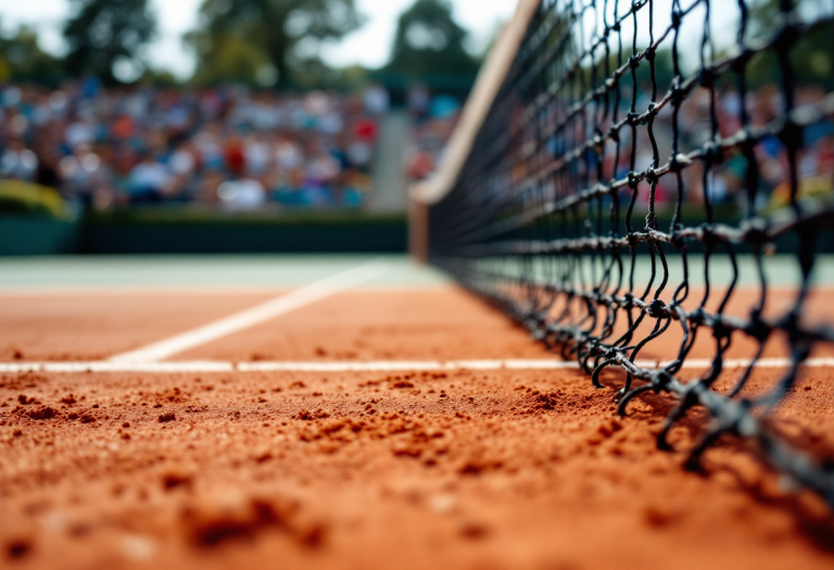 Matteo Berrettini esulta dopo la vittoria a Dubai