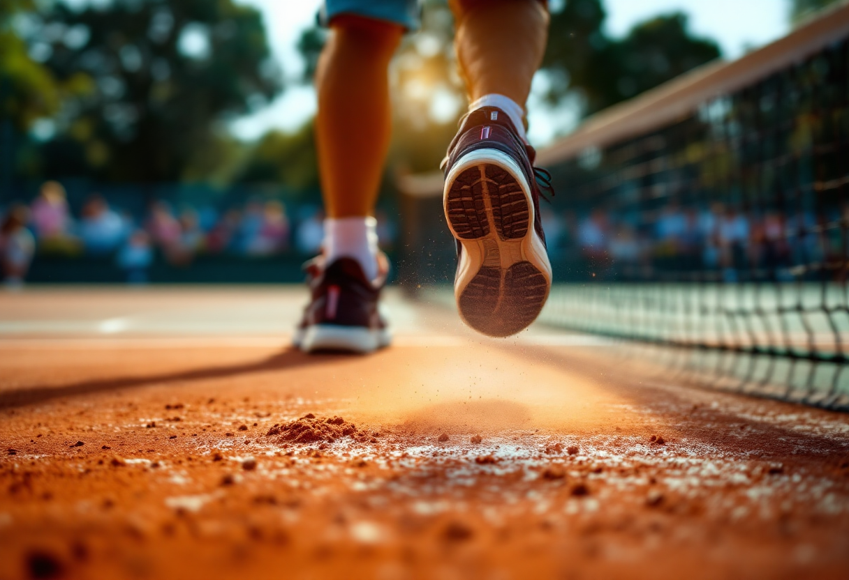 Giocatori in azione alla Napoli Tennis Cup 2025