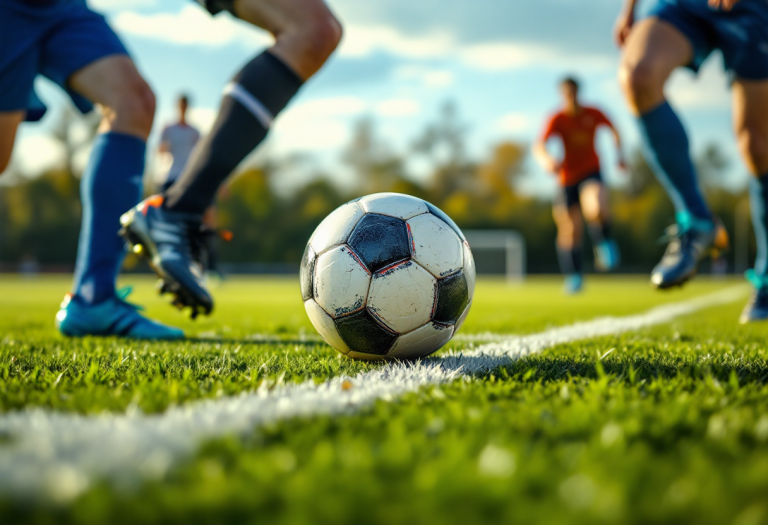 Giocatori del Nola festeggiano la vittoria contro la Frattese