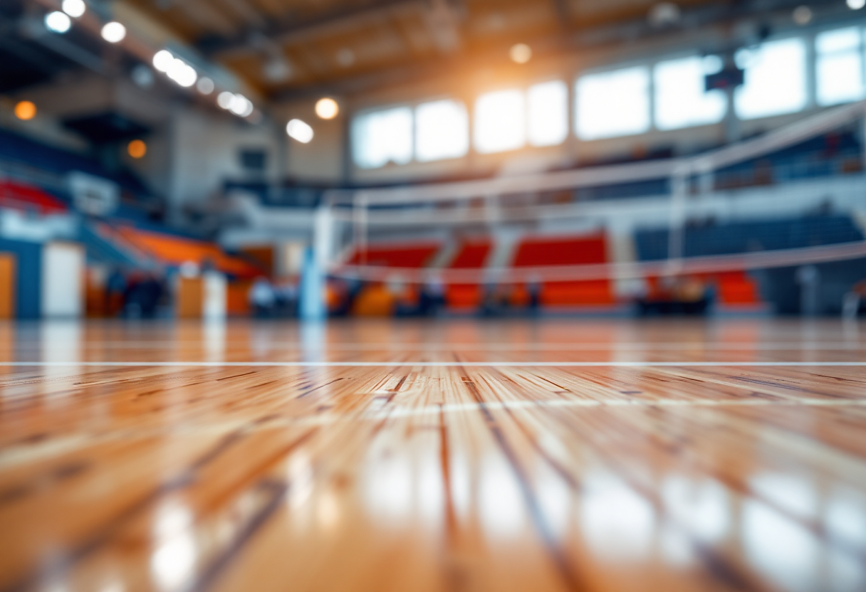 Giocatori della Numia Vero Volley Milano in azione