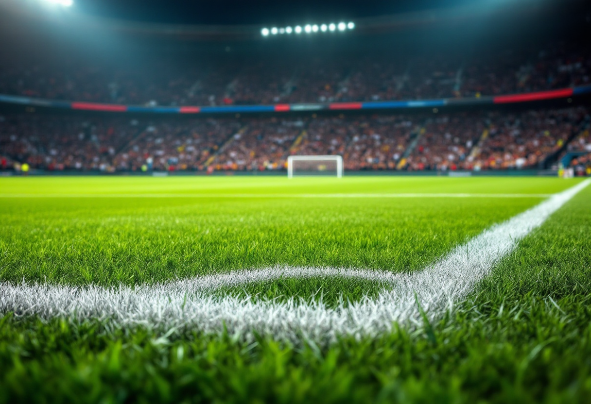 Santiago Gimenez in maglia Milan durante una partita