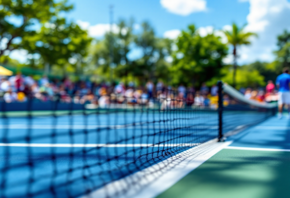 Giocatori di tennis in campo affrontano sfide moderne