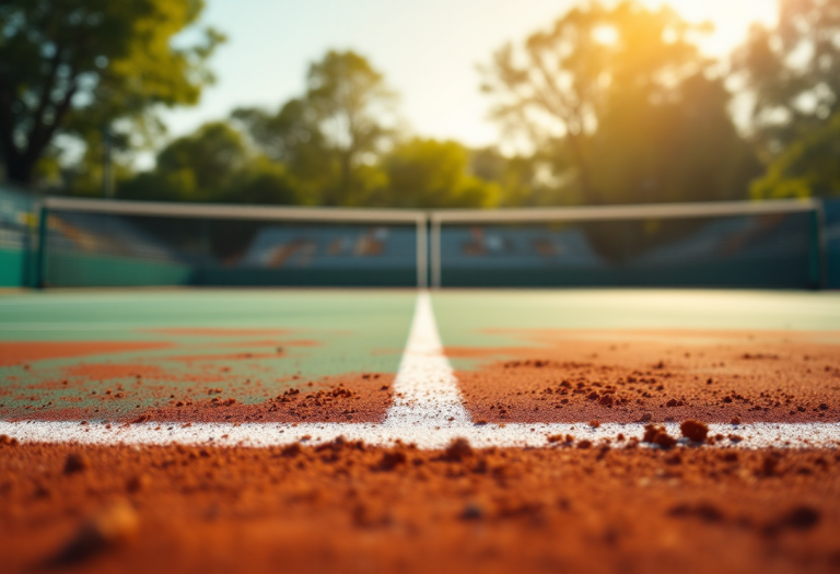 Giocatori in azione al Torneo di Doha 2025 di tennis