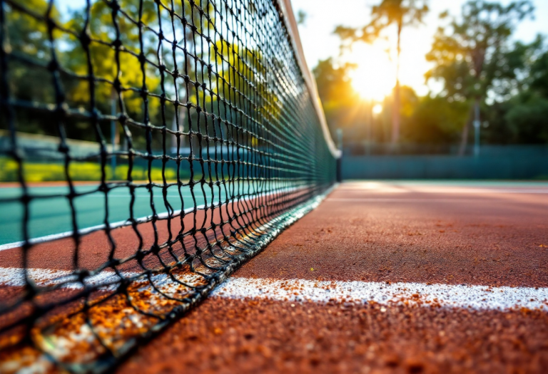 Alexander Zverev in campo durante una partita di tennis