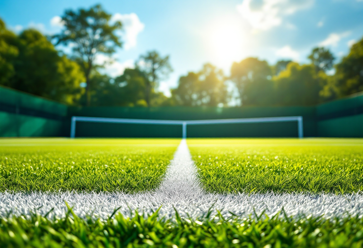 Coleman Wong in azione durante una partita di tennis