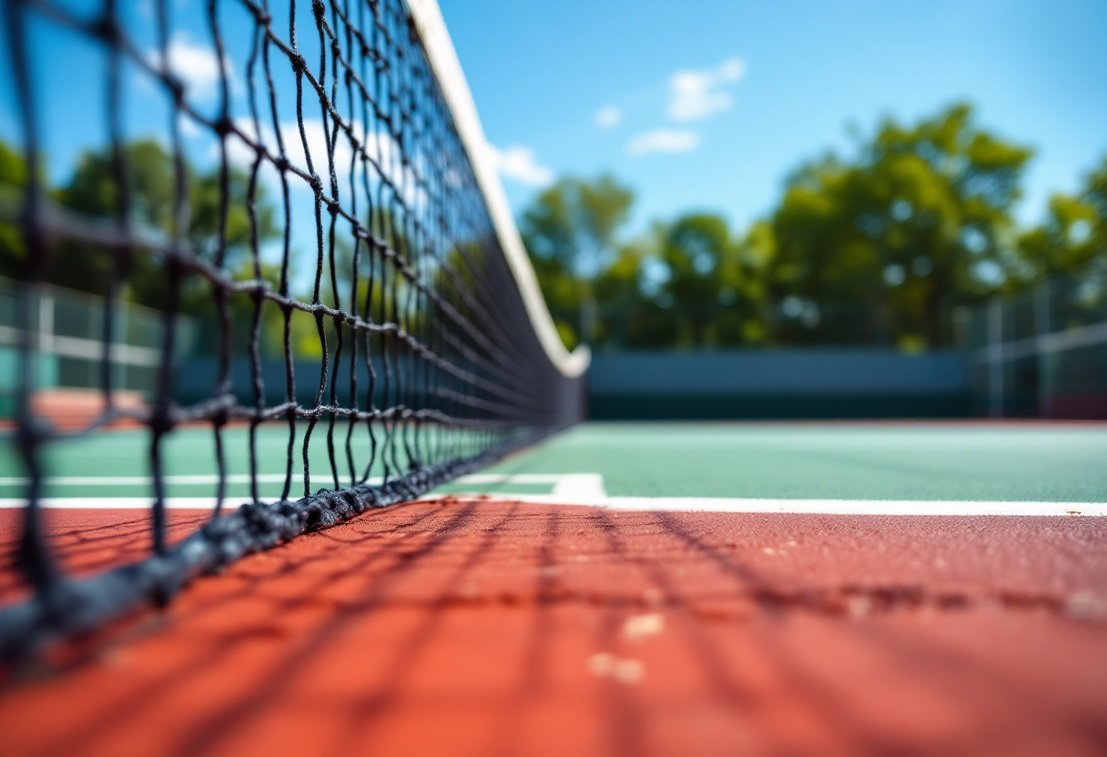 Daria Kasatkina durante una partita di tennis