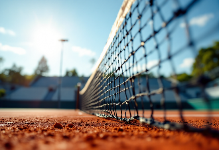 Djokovic in azione durante il Miami Open 2025