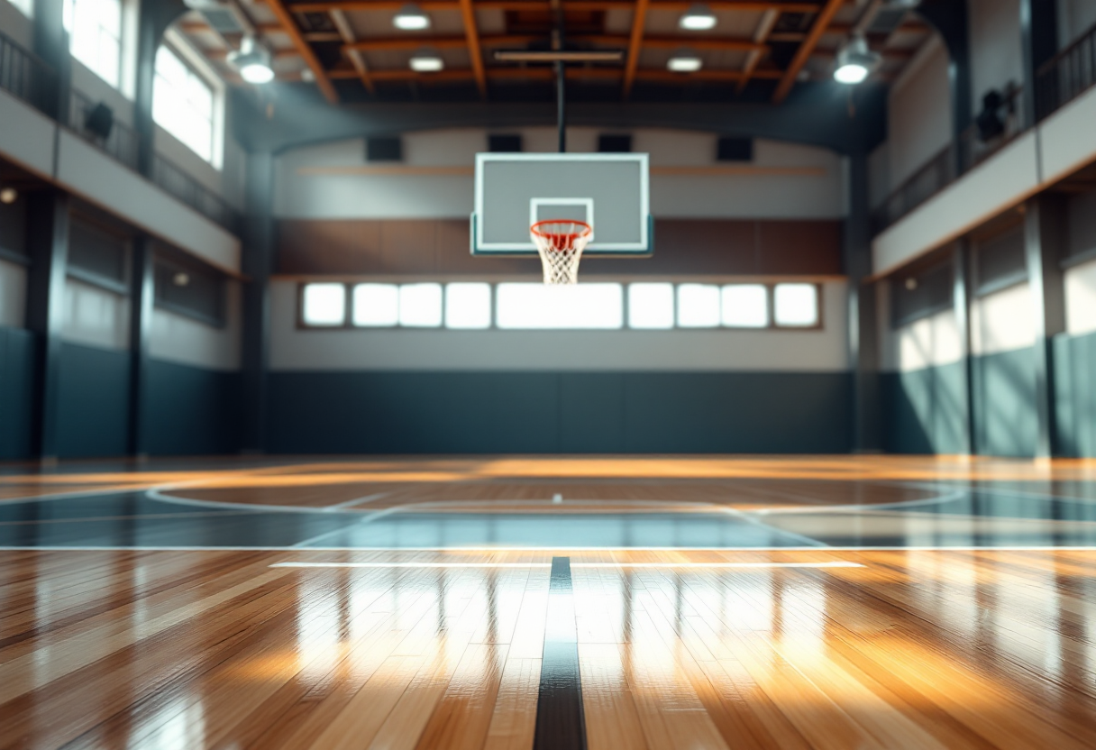 Giocatori in azione durante la semifinale di EuroCup gara-2