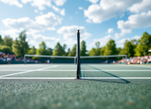 Flavio Cobolli durante il match ai quarti di finale