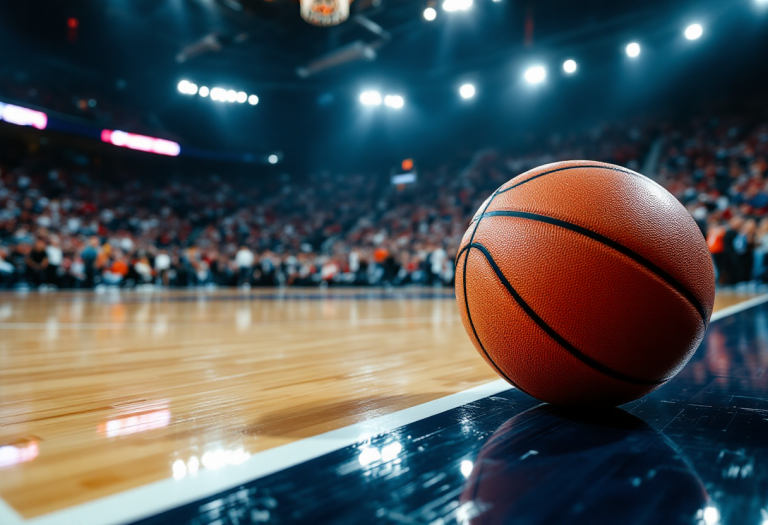 Gabriele Procida in azione durante una schiacciata in EuroLeague